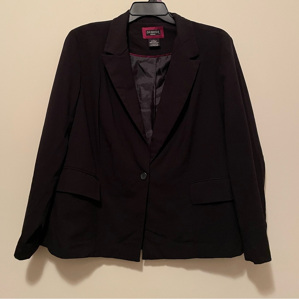 George Black Blazer Classic Suit Jacket